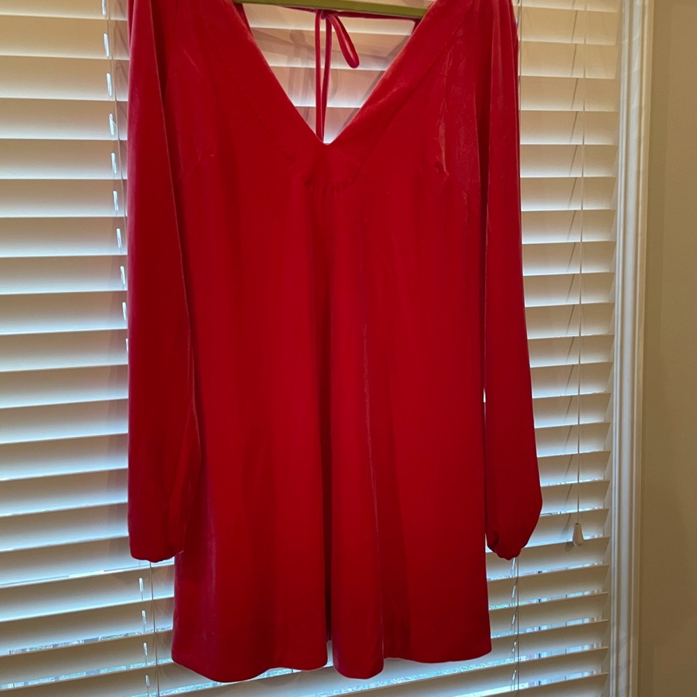 Free People Pink Velvet Dress